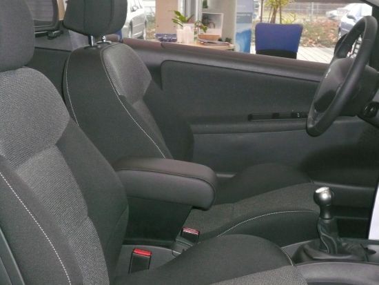 Mittelarmlehne Peugeot 207 Armster 2 veganes Leder mit silbernem