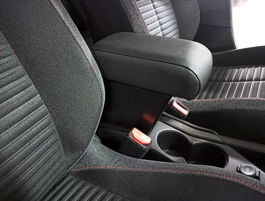 Mittelarmlehne für Peugeot 2008 I Armlehne Armrest PLUG IN+Rote Nähte  2013-2021